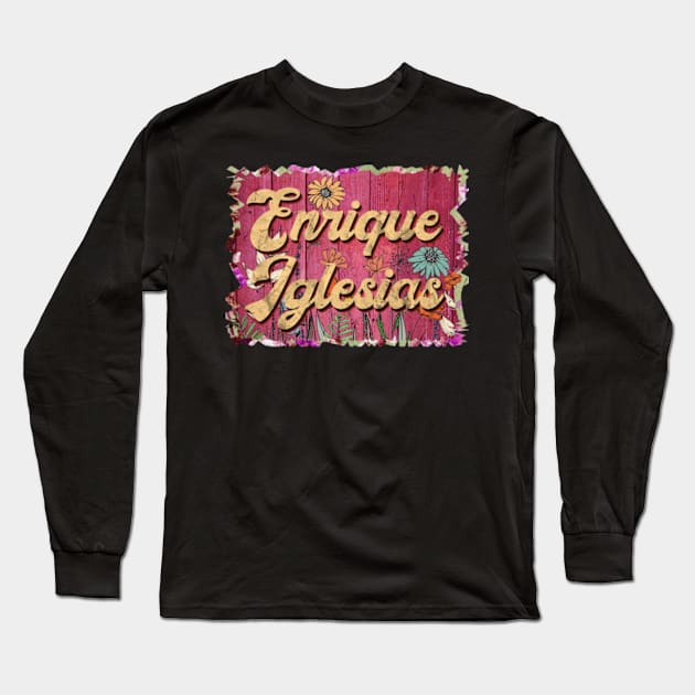 Classic Iglesias Personalized Flowers Proud Name Long Sleeve T-Shirt by Friday The 13th